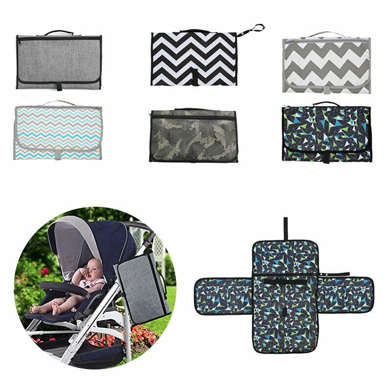 Baby Portable Folding Diaper Travel Changing Pad Waterproof Mat Bag Storage FA 