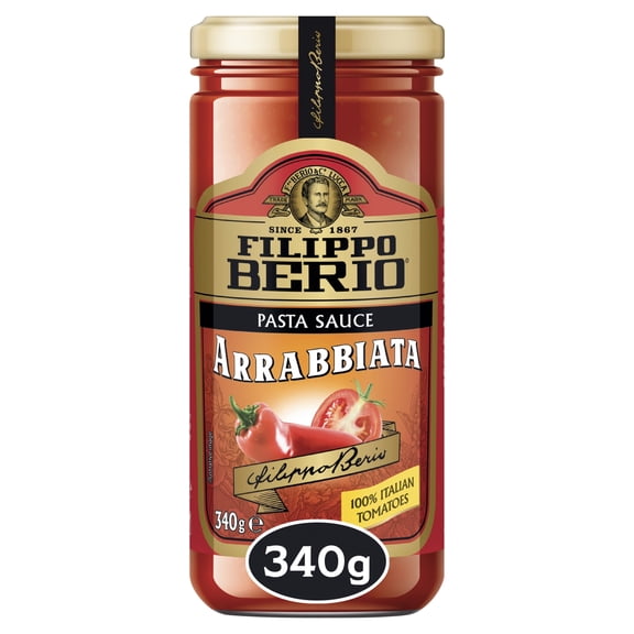 Filippo Berio Arrabbiata Pasta Sauce 340G, Imported from Britain
