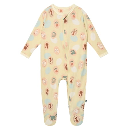 Modern Moments by Gerber Baby Neutral Viscose Easter Two-Way Zip Sleep 'N Play Footed Pajamas, Sizes Newborn - 6/9 Months