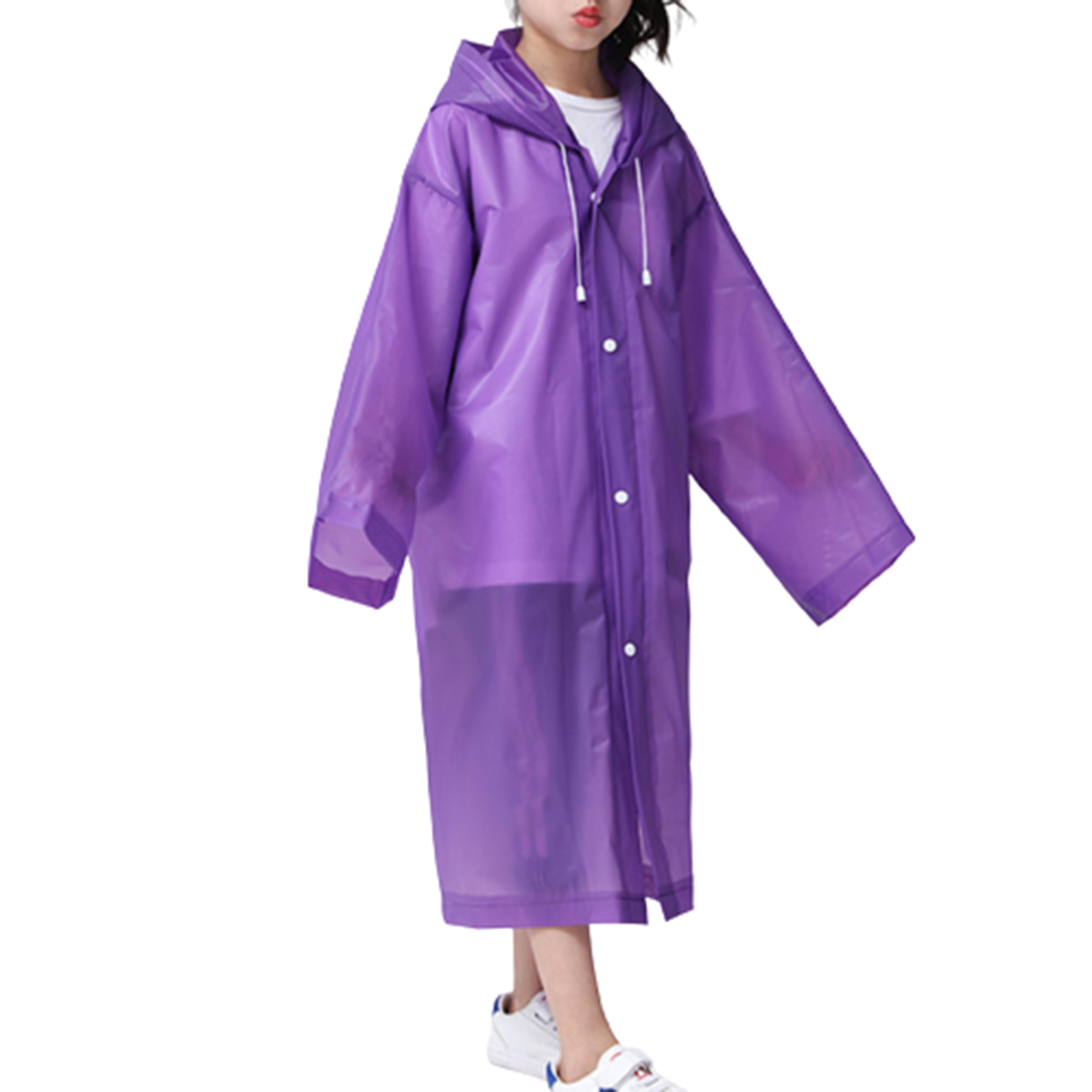 Gwong 1 Pcs Riding Raincoat Thickened Impermeable EVA Outdoor Hiking