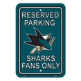 thumbnail image 1 of Fremont Die 80225 San Jose Sharks Plastic Parking Sign, 1 of 1