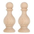 thumbnail image 1 of Shisuyan Wood Finials Beige Homeowners Indoor Use 2Pcs 4.7In, 1 of 9