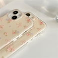 thumbnail image 5 of Cute Roses Flower Bow Clear Soft Phone Case Compatible with iPhone Case (Clear,iPhone 12), 5 of 6