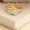 Copper Plating Yellow Gold, variant on Adjustable S925 Silver Ring With Ginkgo Leaf Design Electroplated Finish 2mm Band For Women Jewelry For Daily Wear