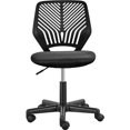thumbnail image 5 of Yaheetech 2pcs Adjustable Armless Office Chair Mid Back Swivel Chair , Black, 5 of 8