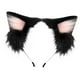 thumbnail image 2 of Diadema con orejas de gato para cosplay, divertida decoración, accesorios para el cabello, aro para el cabello con orejas negro rosa, 2 of 8