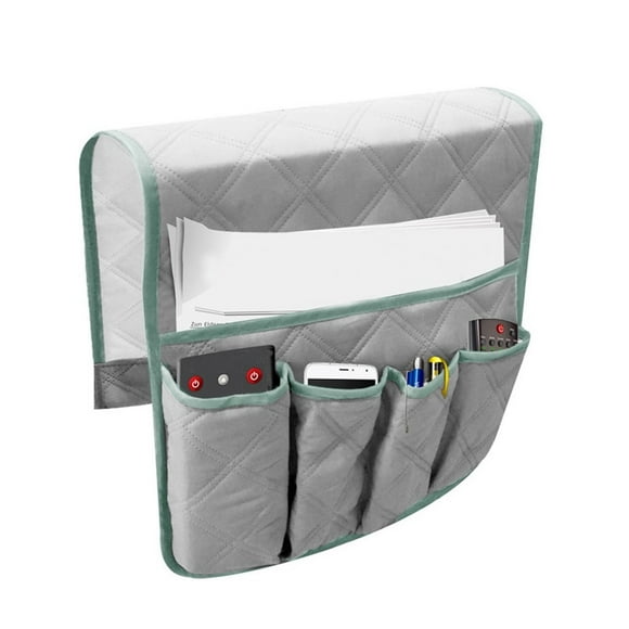 Sofa Couch Remote Control Arm Organizer Storage Bag Pouch Pocket