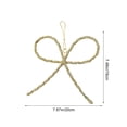 thumbnail image 3 of Christmas Bow Ornaments Christmas Metal Bow Ornaments for Christmas Tree Xmas Tree Hanging Decor, 3 of 8