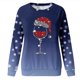 thumbnail image 5 of Gibobby Sudaderas Navideñas para Mujeres Pullover Suéter Tops para mujer Sudadera Cuello redondo Fit Pullover Tops Casual Camisas de entrenamiento Blusa suelta(Azul,G), 5 of 5