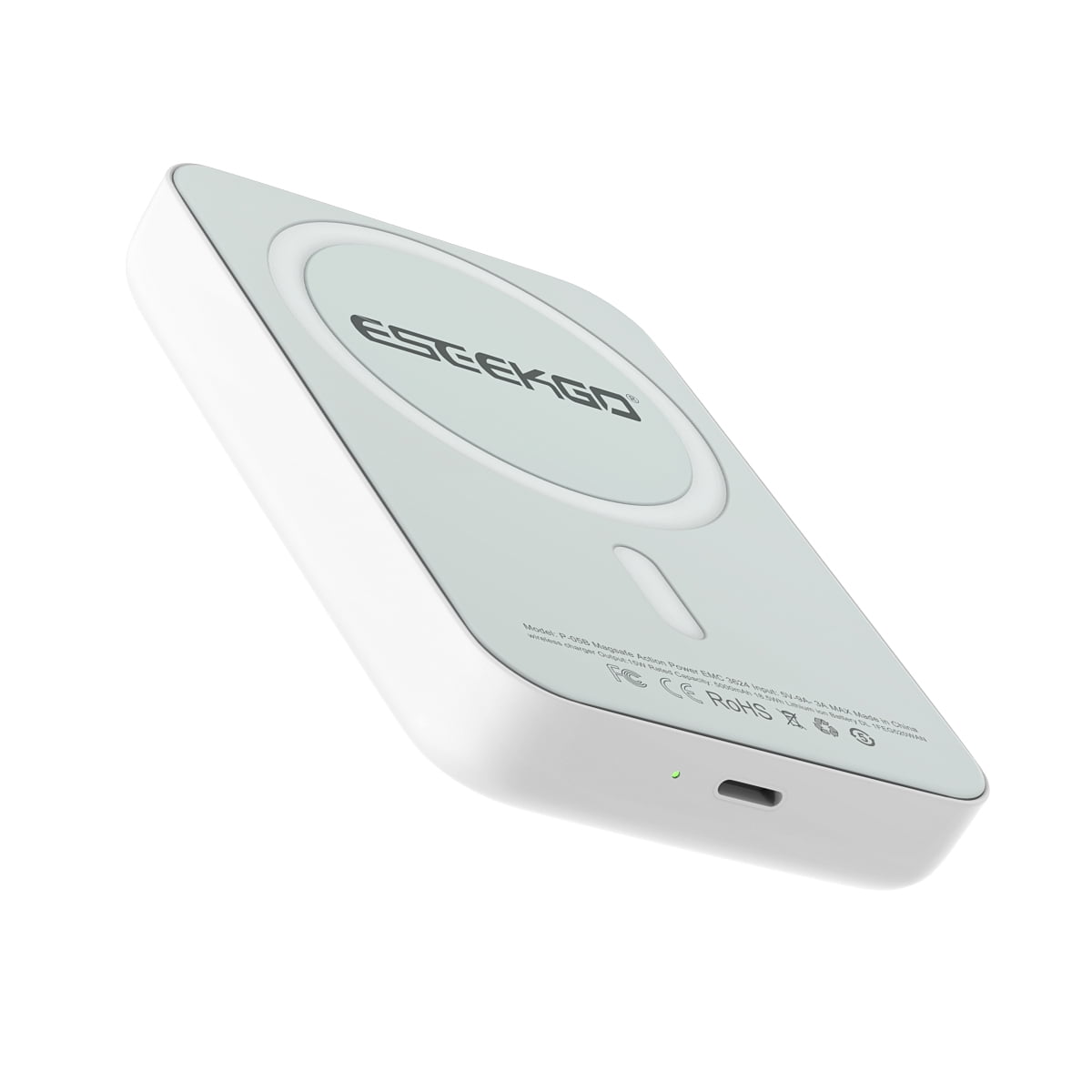 MagSafe Compatible Magnetic Wireless Power Bank 5000mAh for iPhone 12 / 13 / 14 / 15 / 16 Series - White