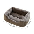thumbnail image 3 of AuroraX Stylish Cat Bed Warm Self Warming Small Cute Cat Bed Soft Plush Warm Anti-Slip Cozy Fluffy House for Indoor Cats Kittens and Small Dogs(Gray), 3 of 6