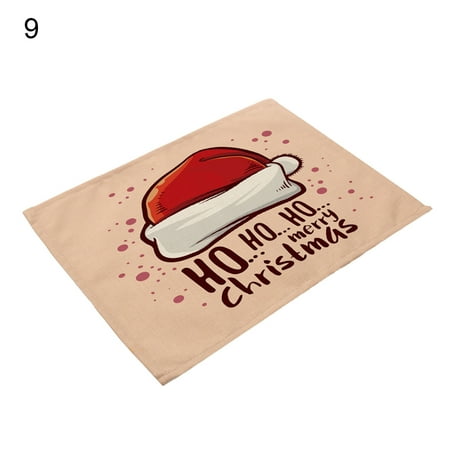 

XIEC Cup Mat Eye-catching Wear Resistant Cotton Flax Anti-fade Heat Insulated Placemat for Home