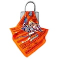 thumbnail image 2 of Neckerchief for Women - 100% Mulberry Silk Neck Scarf - Size: 21 x 21 Inches - Orange Horse, 2 of 5