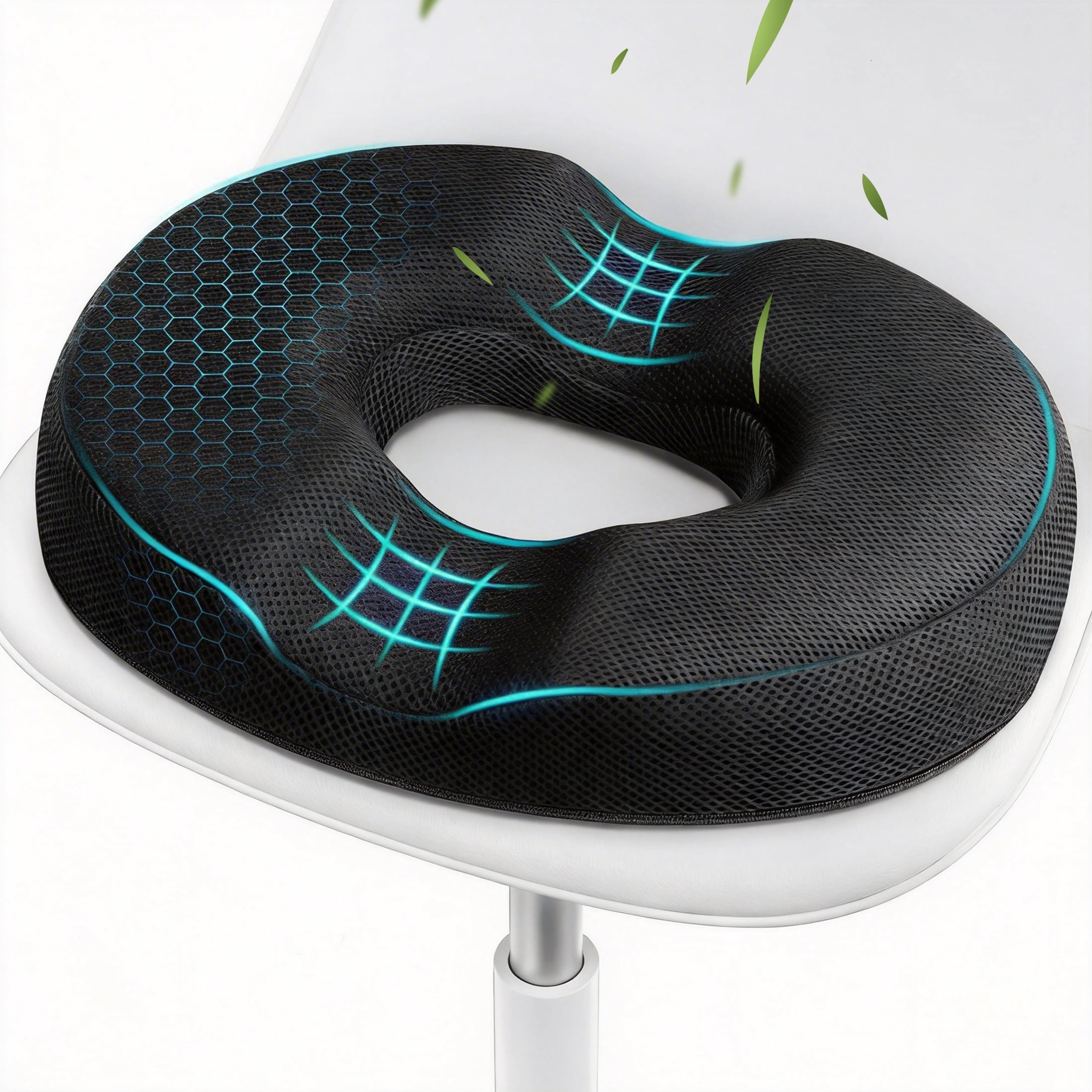 Donut Pillow Seat Cushion Chair Pad for Tailbone Pain Relief and Hemorrhoids, Memory Foam Seat Chair Cushion for Postpartum Pregnancy, Seat Cushions for Men and Women for Home & Office