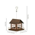 thumbnail image 3 of Bluebird Houses Purple Martin Bird House Bird Nesting Box Bluebird Box Outdoor Bird House 19" Brown Metal Wild Bird Feeder Outdoor Hanging Squirrel Proof House Feeder, 3 of 6
