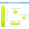 thumbnail image 3 of Unique Bargains 14pcs Weather Reflective Stickers for Helmet Adhesive Tape Reflector for Bicycle Motorcycle Car Fluorescent Yellow, 3 of 6