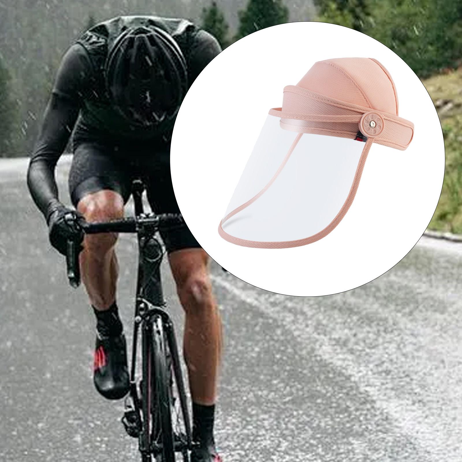 koolsoo Face Cover Face Reusable Women Men Clear Visor Full Face Guard for Weeds Whacking Kitchen Cycling Working Pink