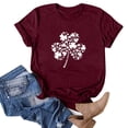 thumbnail image 2 of Blouses à Manches Courtes pour Femmes, Mode Décontractée, T-Shirt à Manches Courtes Imprimé, Blouse d'Été pour Femmes, 2 of 5