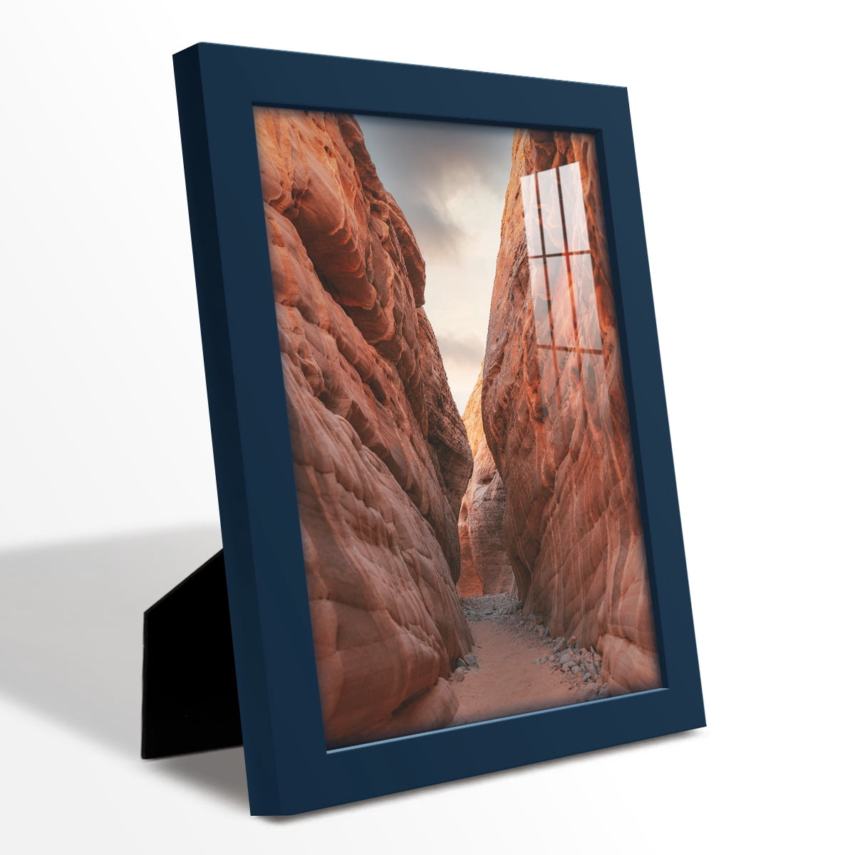 Modern 8 in. x 10 in. Dark Blue Picture Frame (Set of 4)