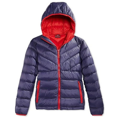 Weatherproof 32 Degrees Boys Insignia Blue Youth Packable Down Jacket Size