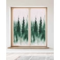 thumbnail image 2 of Window Privacy Film Ink Green Ombre Forest Stained Glass Window Film Decorative Sun Block Window Cover Abstract Art Watercolor Window Clings Static Adhesive Sticker for Bathroom 23.6"x59", 2 of 7
