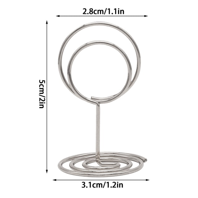 Business Card Paper Seat Number Clip,Wedding Note Clip,Note Paper Card Clip,Desktop Menu Clip,Metal Photo Clip Desktop Message Clip Memo Clip Photo Clip Vertical C