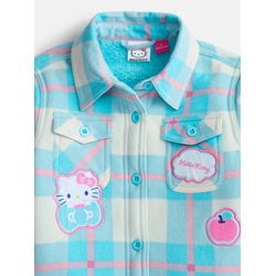 Hello Kitty Toddler Girls Shacket with Long Sleeves, Sizes 2T-5T