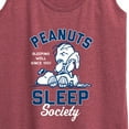 thumbnail image 3 of Peanuts - Peanuts Sleep Society - Women's Racerback Tank Top, 3 of 6