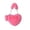 Red, variant on Handbag for Women, Cute Furry Fur Heart Shaped Shoulder Purse with 2 Straps, Small Zipper Closure Handbag for Daily, Pink