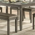 thumbnail image 5 of Topline Home Furnishings Grey 6pc Transitional Dining Set, 5 of 5