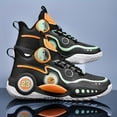 thumbnail image 2 of Men'S High-top Basketball Shoes, Youth Boys' Sports Training Shoes For Outdoor Street Fashion Trend,  For Adults Anti-slip, Wear-resistant, Breathable Sports Shoes, 2 of 9