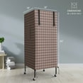 thumbnail image 4 of KNUTI Universal Bird Cage Cover Good Night Blackout 60" x 18" x 18" Inch Thin Lightweight Breathable Small Animal Cages Cover Pet Removable Durable Protector - Beige, 4 of 6