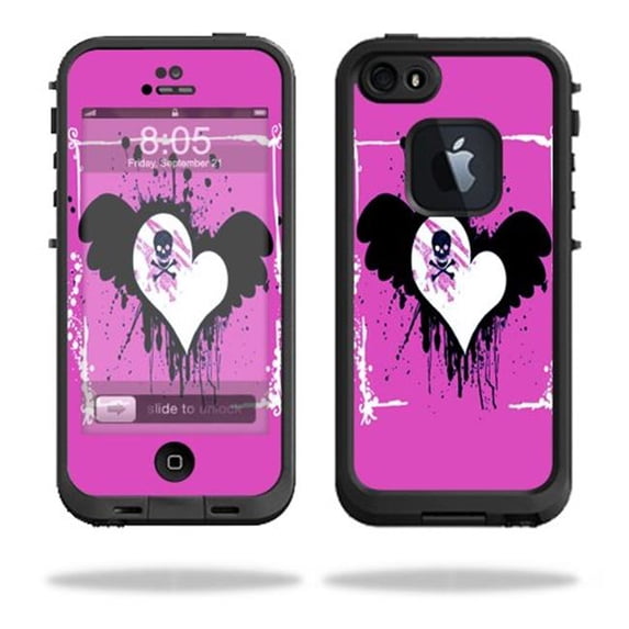 MightySkins LIFIP5S-Poison Heart Skin for Lifeproof iPhone 5, 5S & SE Case Fre Wrap Sticker - Poison Heart