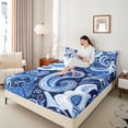thumbnail image 4 of Homewish Bohemian Paisley Twin Sheet Sets 3pcs for Female Men Women,Boho Hippie Damask Twin Fitted Sheet Microfiber,Exotic Style Breathable Flat Sheet,Lightweight Room Decor, 4 of 7