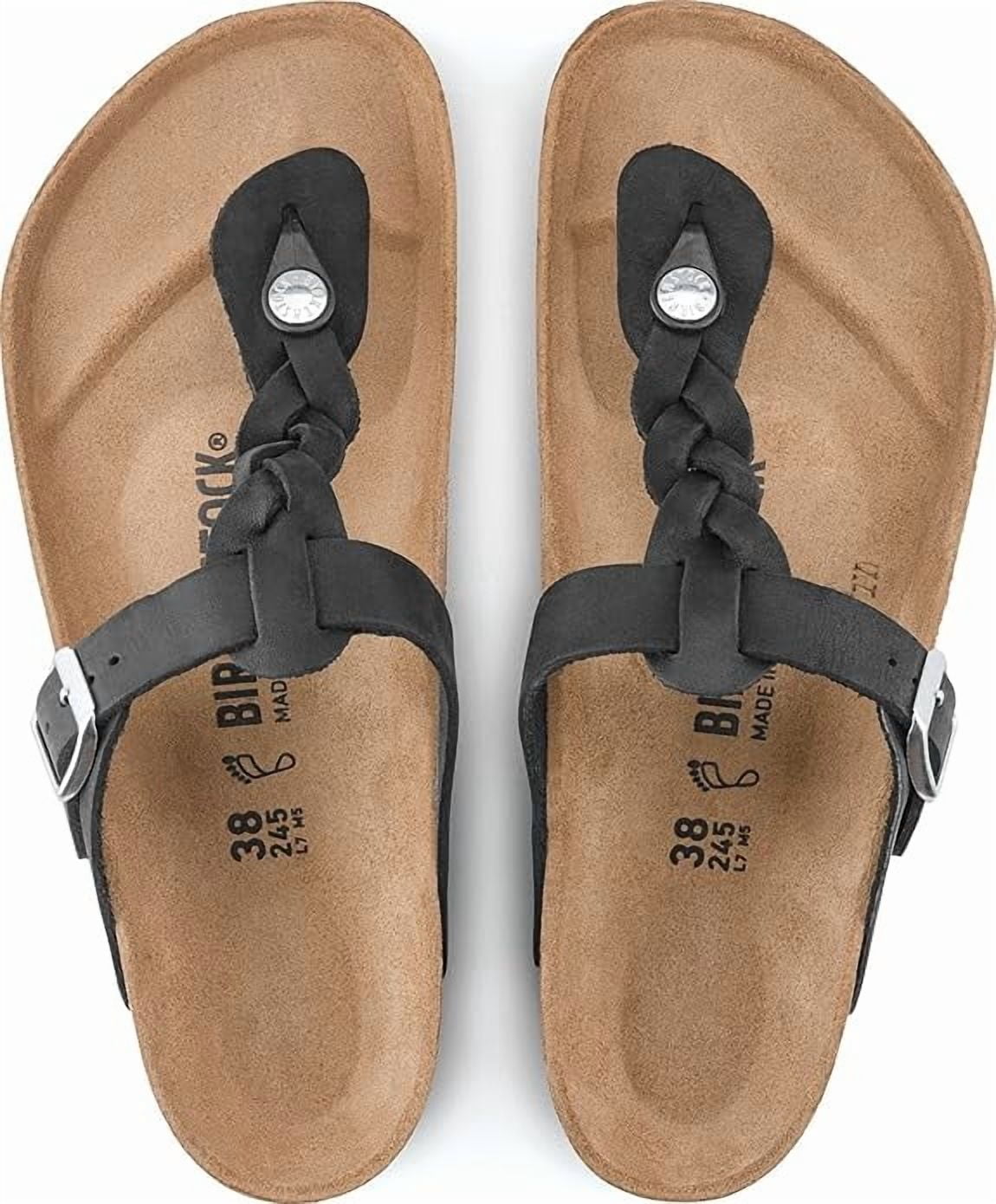 Birkenstock 1021349140 Gizeh Braid Blk Oil LTR R 40