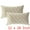 Beige, variant on Unique Bargains Velvet Decorative Pillow Covers Geometric Textured Cushion Covers 2 Pcs Beige 12" x 20"
