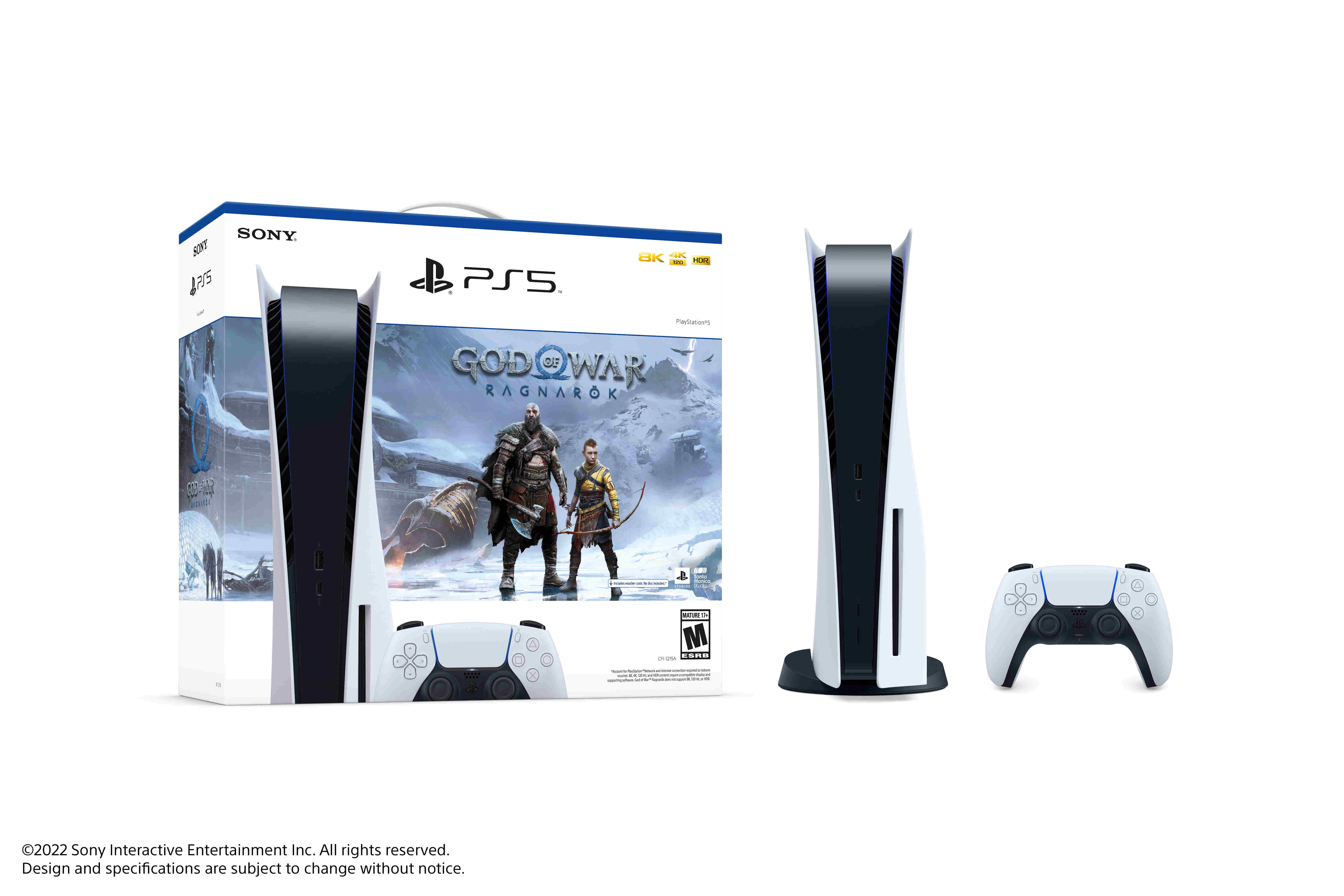Sony PlayStation 5 Console – God of War Ragnarok Bundle