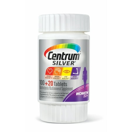 UPC 300054756572 product image for Centrum Silver Women 50+ Multivitamin Tablets, 120 ct | upcitemdb.com