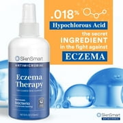 SkinSmart Antimicrobial Eczema Therapy with Hypochlorous Acid, Removes Bacteria so Skin Can Heal, for Adults, Kids and Seniors, 8 Ounce Clear Spray