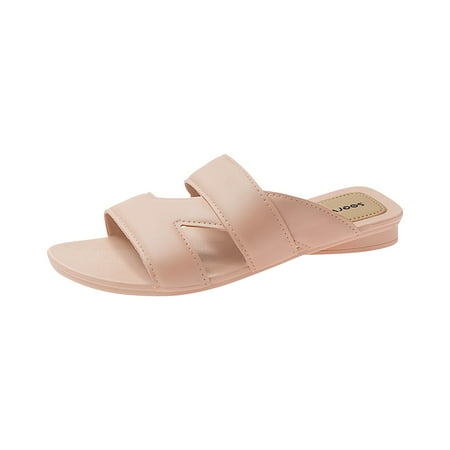 

ZIZOCWA Sandals Flip Flops for Women Dressy Summer Slippers Women Size 8 1/2 Women S Wear Sandals Outer Casual Slippers Fashion Flat Bottomed Color An 40