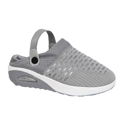

Pyhlmscde Womens Sandals Mules Clogs Summer Casual Platform Mesh Mules Sneaker Sandals Lightweight Beach Shoes Outdoor Slippers Comfy Walking Shoes