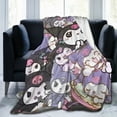 thumbnail image 6 of Kuromi Blanket, Anime Throw Blanket For Couch Sofa Bed, Soft Cozy Lightweight Warm Flannel Blanket, Home Decor, Anime Gifts For Boys Girls Kids Teens, 60"X50", 6 of 9