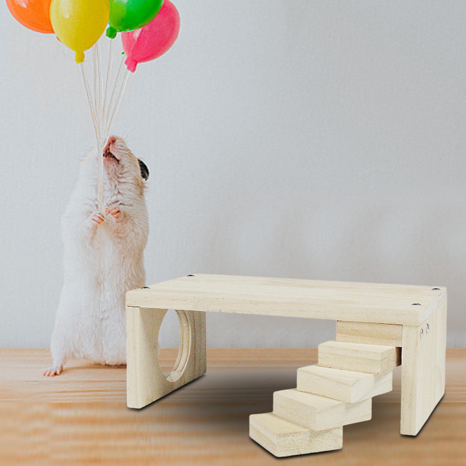 Bvdfgk Wooden Hamster Hamster Climbing Toy Climbing Ladder Cage Accessories Toys Wooden