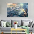 thumbnail image 5 of Tinker Bell And Peters Pan Fly to Neverland Canvas Wall Art Prints Poster Gifts Photo Picture Painting Posters Room Decor Home Decorative 24x36inch(60x90cm), 5 of 6