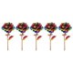 thumbnail image 4 of 5 piezas de regalo de San Valentín Macarena rosas florales artificiales decoración romántica 10 pulgadas, 4 of 8