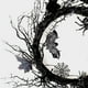 thumbnail image 3 of Fiudx Corona de Halloween, Decoración de Parra Negra Preiluminada, Diseño de Hojas y Murciélagos Espeluznantes, Decoración para Puerta de Entrada, Pared y Ventana, Ideal para Interiores y Exteriores,, 3 of 6