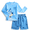 Bluey Blue, variant on Character Toddler Boy Long- Sleeve Rash Guard and Swim Trunks, 2-Piece, Size 12M-5T