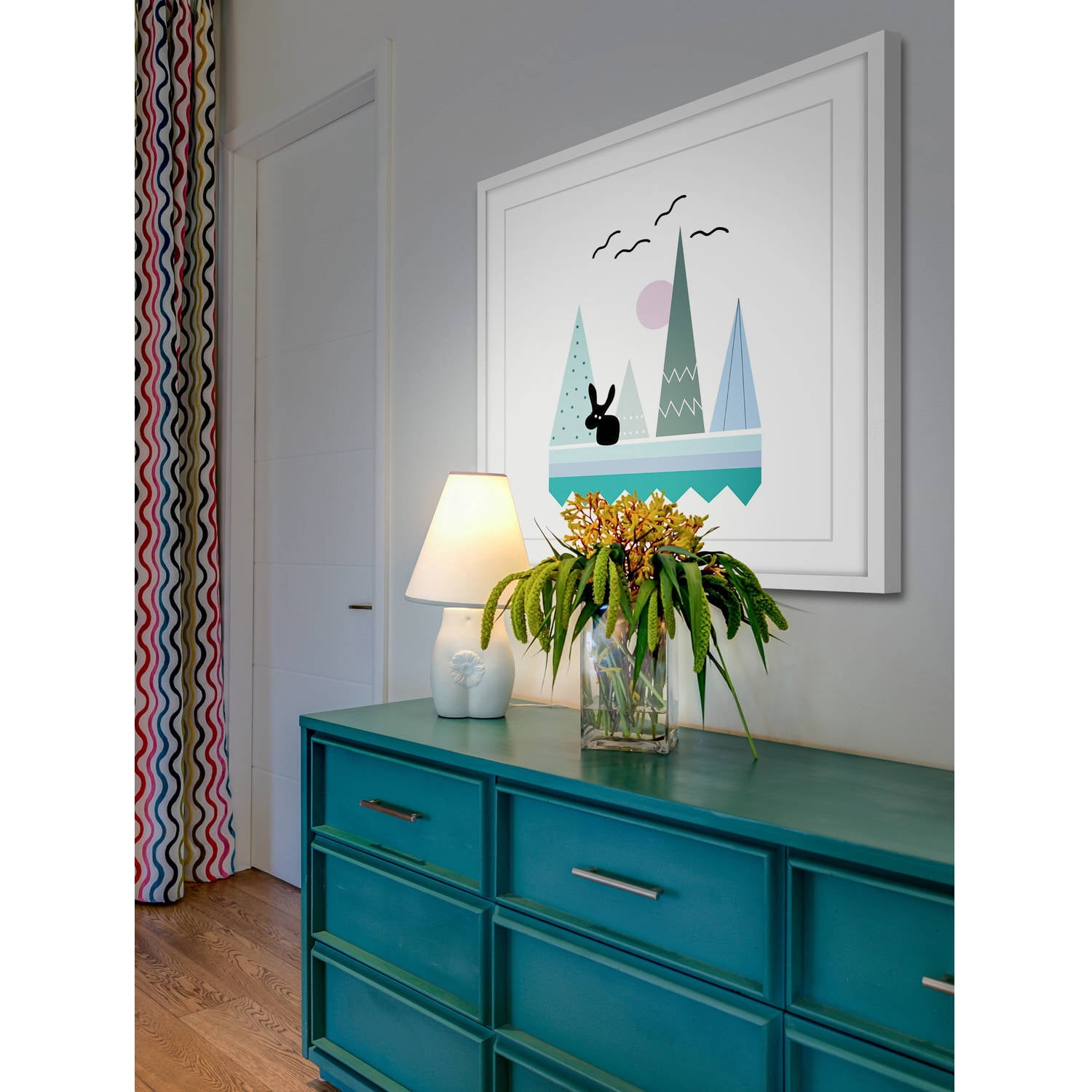 Marmont Hill "Teepee Patterns" by Katarina Snygg Framed Painting Print