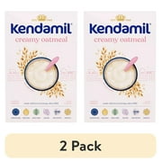 (2 pack) Kendamil Whole Grain Baby Cereal, Creamy Oatmeal, Whole Milk, 2nd Foods, 8oz Box (11-Servings)