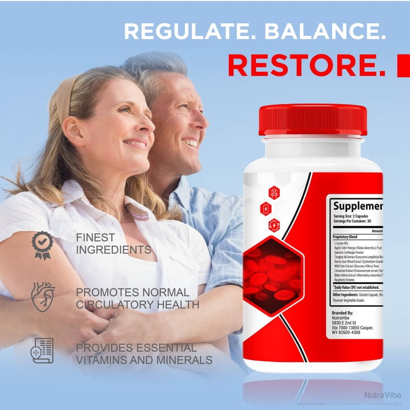 (2 Pack) Glyco Prime Capsules, Original GlycoPrime Formula - Naturally Supports Healthy Circulation, Stable Levels and Energizes the Body, Official Review (120 Capsules)